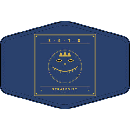 Strategist Faux Leather Patch – Engraved Gold Emblem