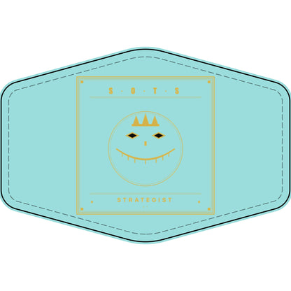 Strategist Faux Leather Patch – Engraved Gold Emblem
