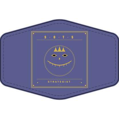 Strategist Faux Leather Patch – Engraved Gold Emblem