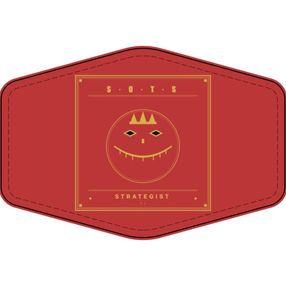 Strategist Faux Leather Patch – Engraved Gold Emblem