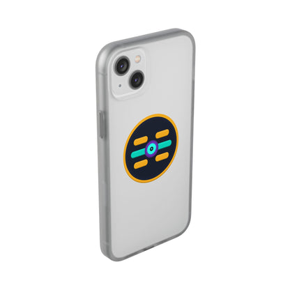 The Boards Shop Clear Phone Case with Colorful Tech Emblem