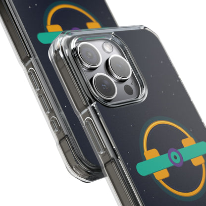 The Boards Shop Clear Magnetic Phone Case — Retro Space Target