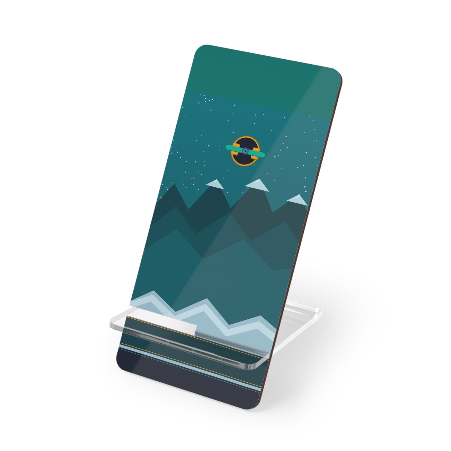 Yo Momma Acrylic Phone Stand — Mountain Nightscape Mobile Display Stand