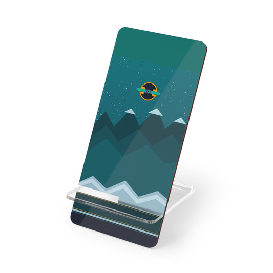 Yo Momma Acrylic Phone Stand — Mountain Nightscape Mobile Display Stand