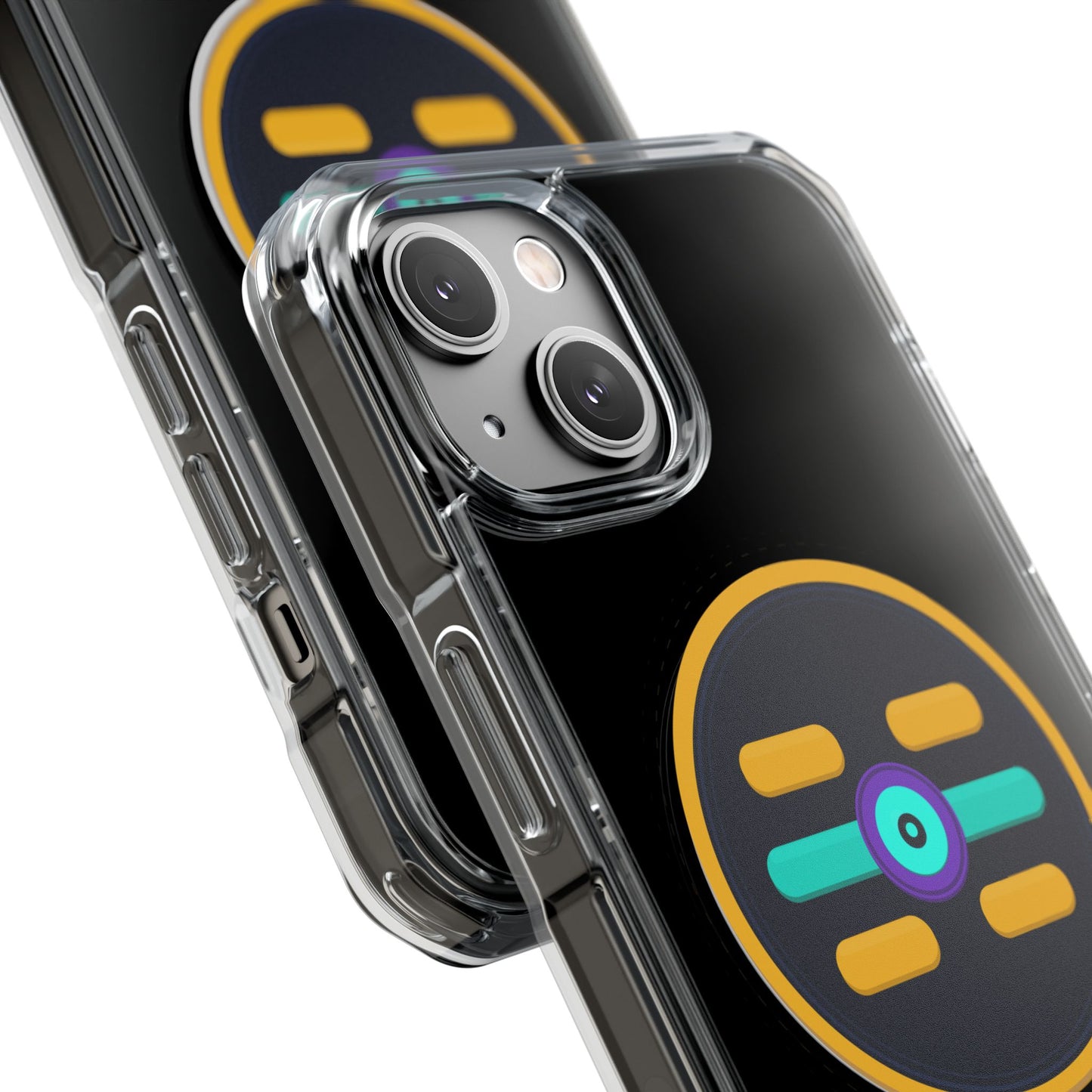 The Boards Shop Clear Magnetic Phone Case with Colorful Retro Pop Socket