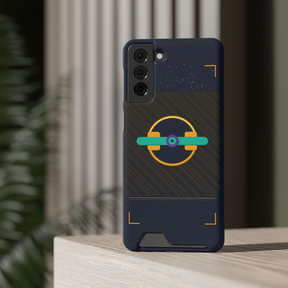 Blaise Series Wallet Phone Case — Retro Geometric Target