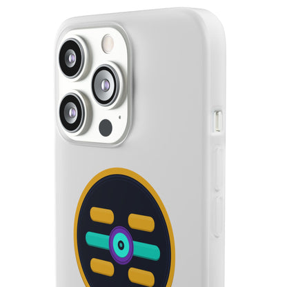 The Boards Shop Clear Phone Case with Colorful Tech Emblem