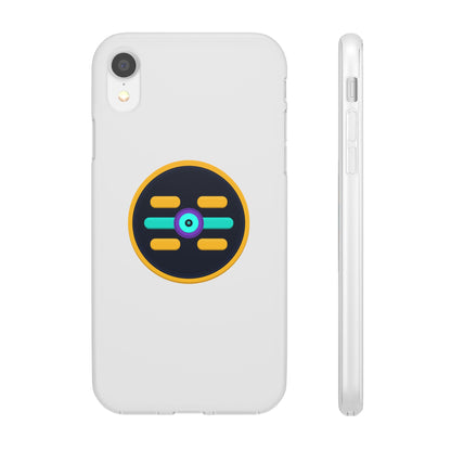 The Boards Shop Clear Phone Case with Colorful Tech Emblem