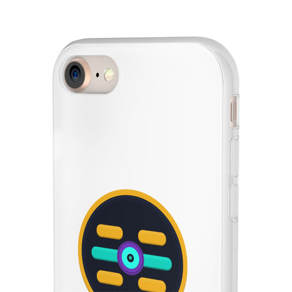 The Boards Shop Clear Phone Case with Colorful Tech Emblem