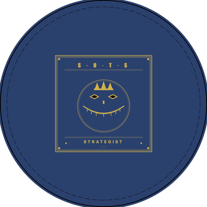 Strategist Faux Leather Patch – Engraved Gold Emblem