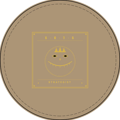 Strategist Faux Leather Patch – Engraved Gold Emblem