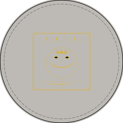 Strategist Faux Leather Patch – Engraved Gold Emblem
