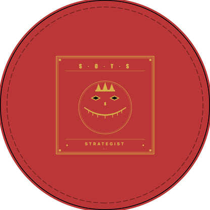 Strategist Faux Leather Patch – Engraved Gold Emblem