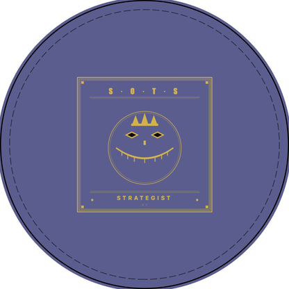 Strategist Faux Leather Patch – Engraved Gold Emblem