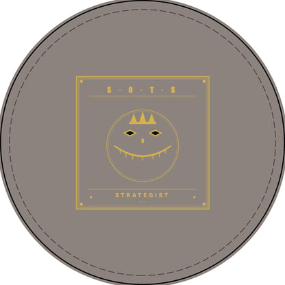 Strategist Faux Leather Patch – Engraved Gold Emblem