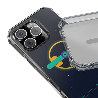The Boards Shop Clear Magnetic Phone Case — Retro Space Target