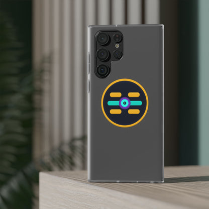The Boards Shop Clear Phone Case with Colorful Tech Emblem