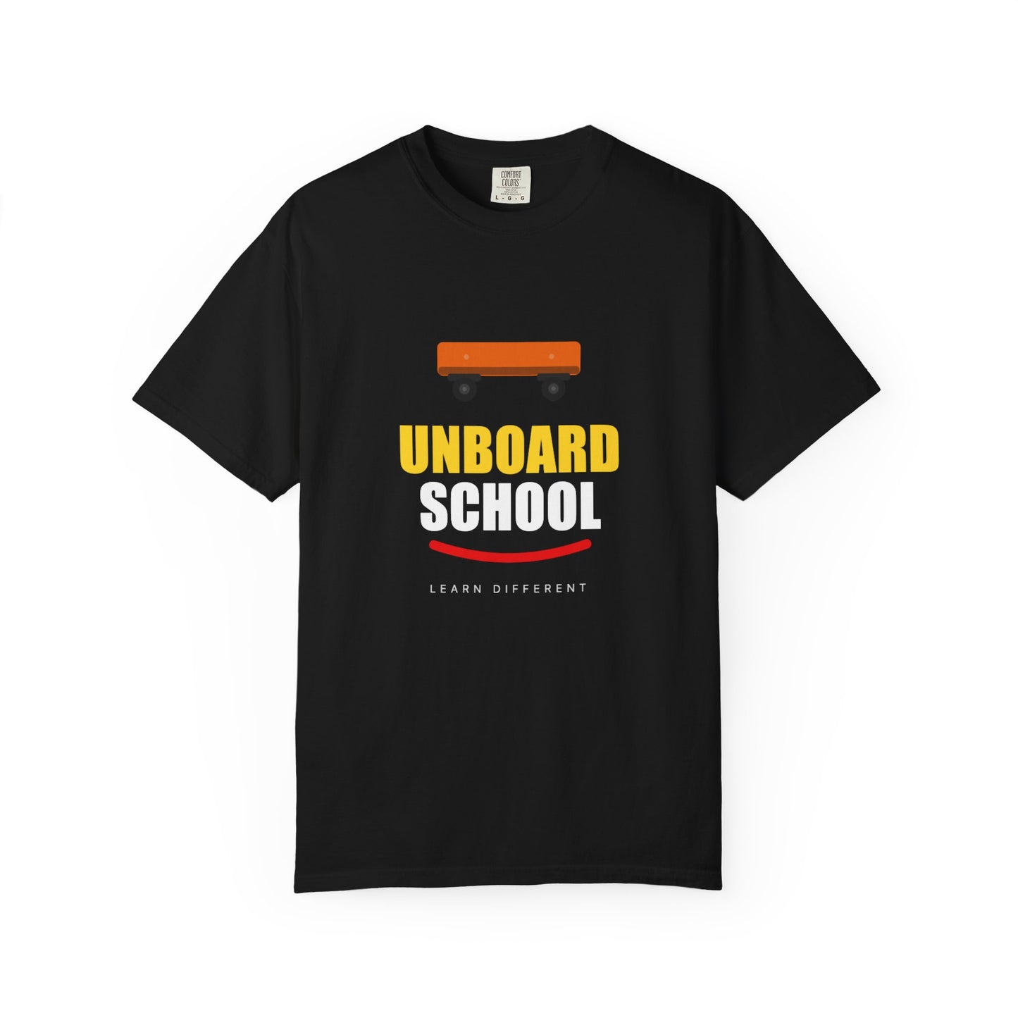 Unboard Skateboard T‑Shirt — Minimal Retro Skate Graphic Tee