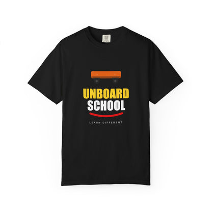 Unboard Skateboard T‑Shirt — Minimal Retro Skate Graphic Tee