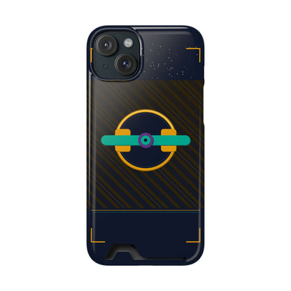 Blaise Series Wallet Phone Case — Retro Geometric Target