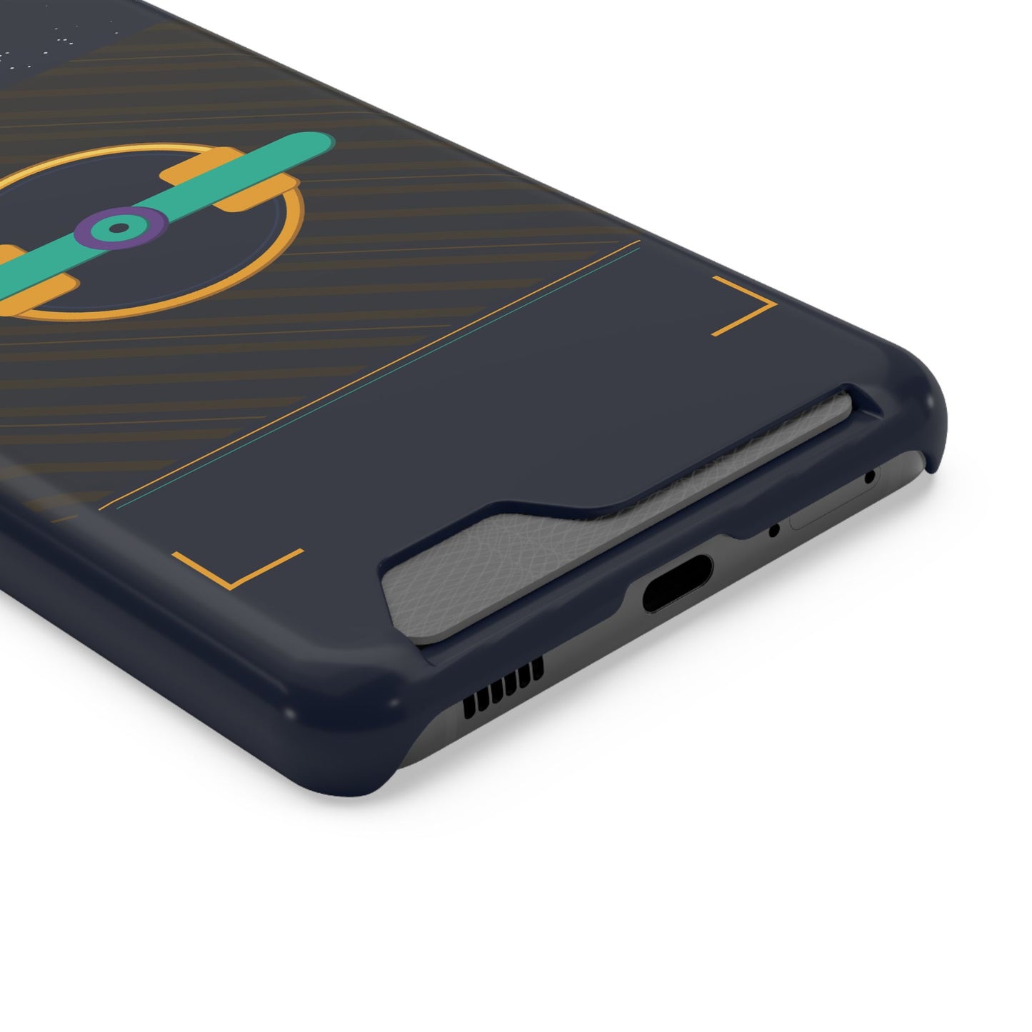 Blaise Series Wallet Phone Case — Retro Geometric Target