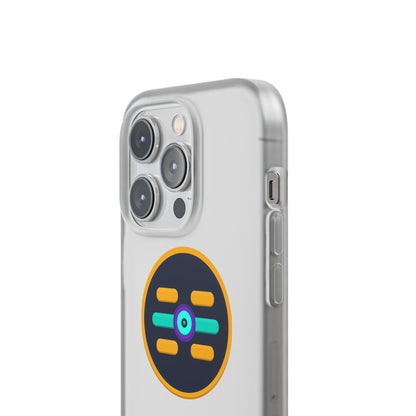The Boards Shop Clear Phone Case with Colorful Tech Emblem