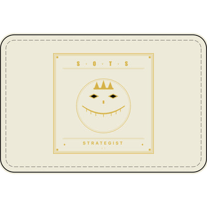 Strategist Faux Leather Patch – Engraved Gold Emblem
