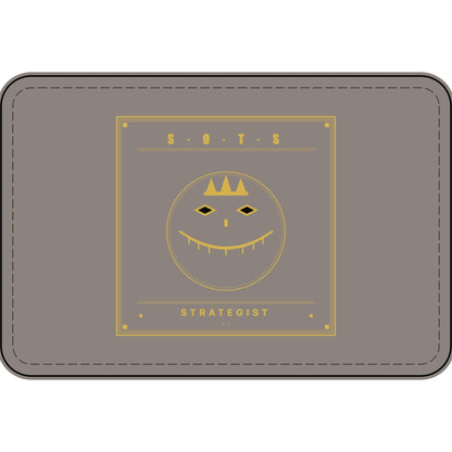 Strategist Faux Leather Patch – Engraved Gold Emblem