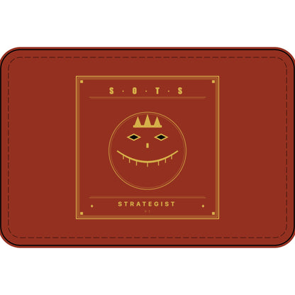 Strategist Faux Leather Patch – Engraved Gold Emblem