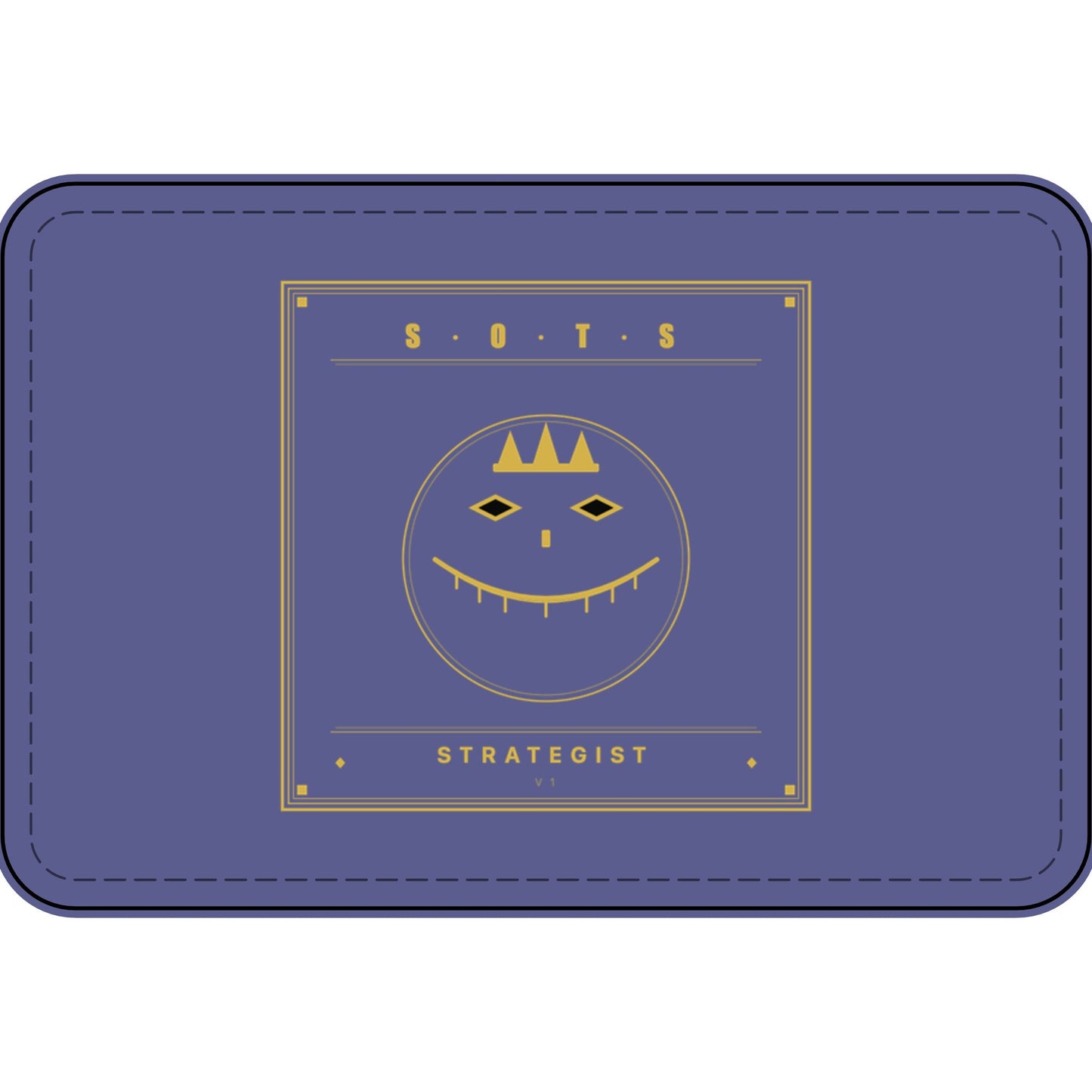 Strategist Faux Leather Patch – Engraved Gold Emblem