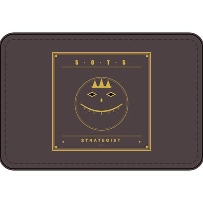 Strategist Faux Leather Patch – Engraved Gold Emblem