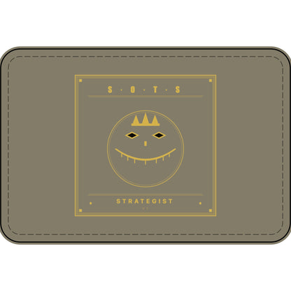 Strategist Faux Leather Patch – Engraved Gold Emblem