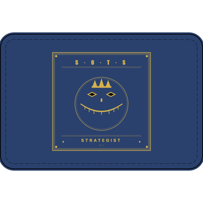 Strategist Faux Leather Patch – Engraved Gold Emblem