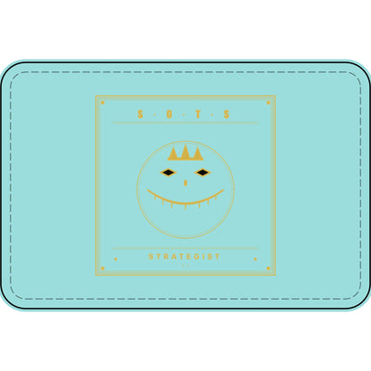 Strategist Faux Leather Patch – Engraved Gold Emblem