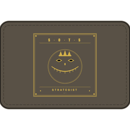 Strategist Faux Leather Patch – Engraved Gold Emblem