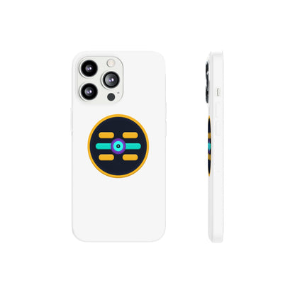 The Boards Shop Clear Phone Case with Colorful Tech Emblem