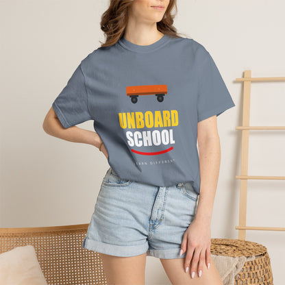 Unboard Skateboard T‑Shirt — Minimal Retro Skate Graphic Tee