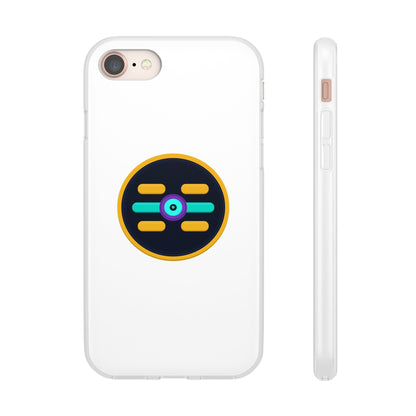 The Boards Shop Clear Phone Case with Colorful Tech Emblem