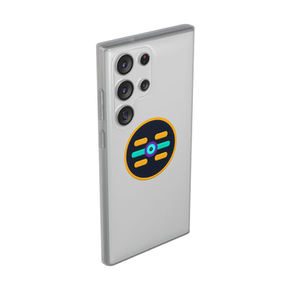 The Boards Shop Clear Phone Case with Colorful Tech Emblem