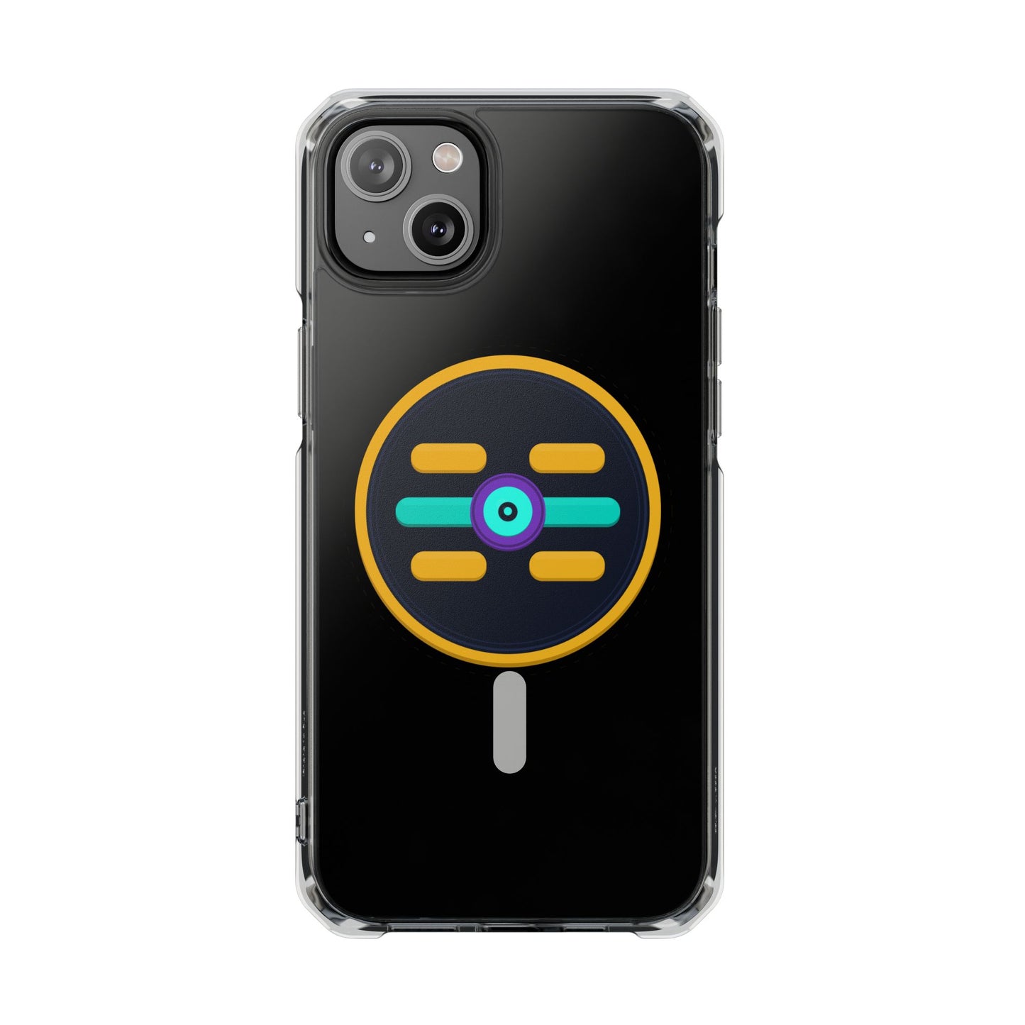The Boards Shop Clear Magnetic Phone Case with Colorful Retro Pop Socket