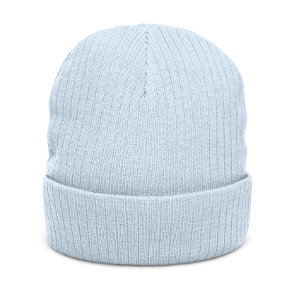 The Boards Embroidered Ribbed Beanie — Snowboard Culture Knit Hat