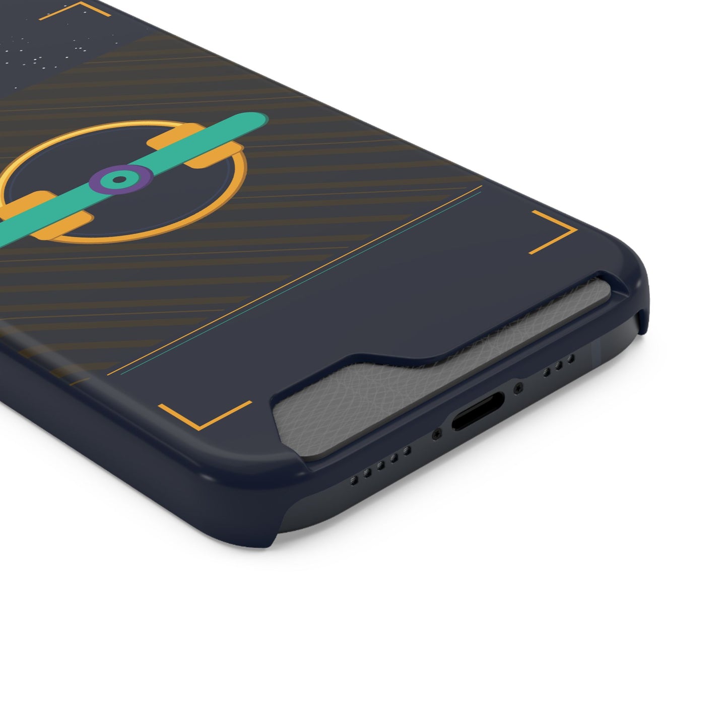 Blaise Series Wallet Phone Case — Retro Geometric Target
