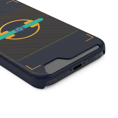 Blaise Series Wallet Phone Case — Retro Geometric Target