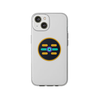 The Boards Shop Clear Phone Case with Colorful Tech Emblem