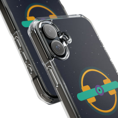 The Boards Shop Clear Magnetic Phone Case — Retro Space Target