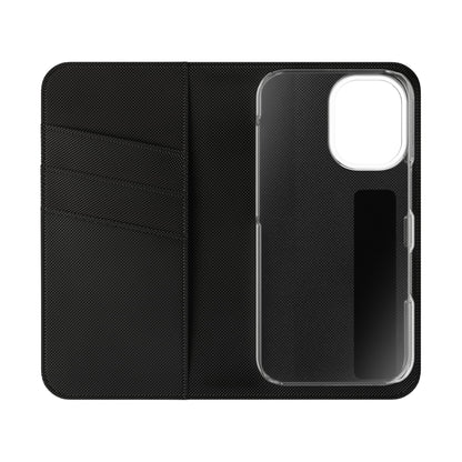 Unboards Cosmic Flip Case — Retro Space Tech Wallet Cover