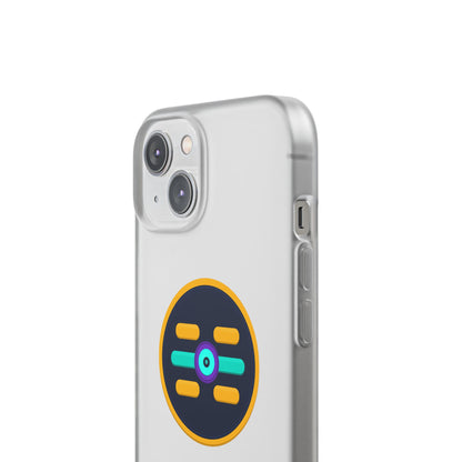 The Boards Shop Clear Phone Case with Colorful Tech Emblem