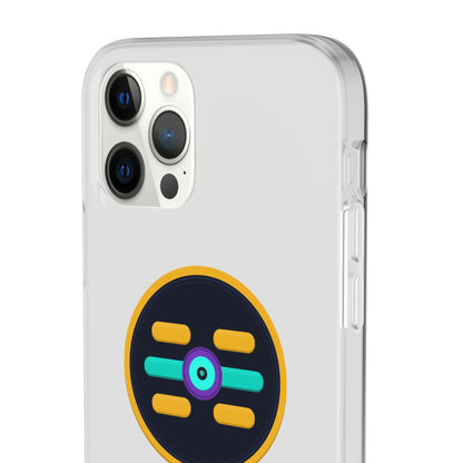 The Boards Shop Clear Phone Case with Colorful Tech Emblem