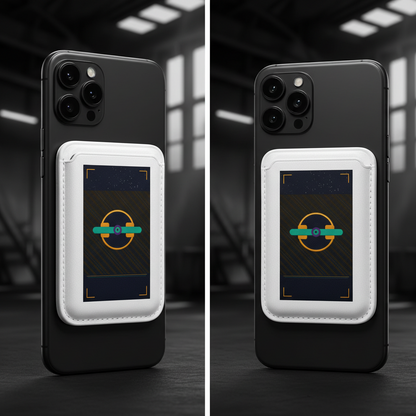 Blaise Series MagSafe Vegan Wallet — Geometric Orbit