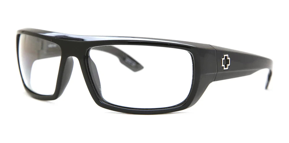 Spy Bounty Black Rectangle Sports Wrap Safety Glasses